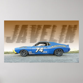 Poster Voiture automobile AMC Javelin Road