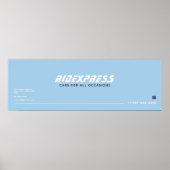 Poster Voiture, Blue (Devant)