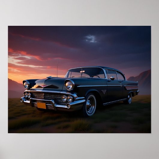 Poster Voiture Classique (Devant)