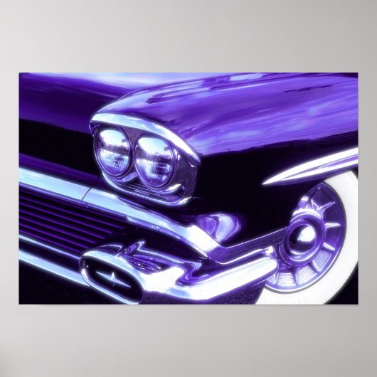 Poster Voiture classique : 1958 Chevrolet (Devant)