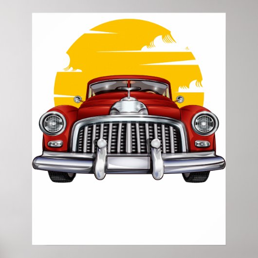 Poster voiture classique 2 (Devant)