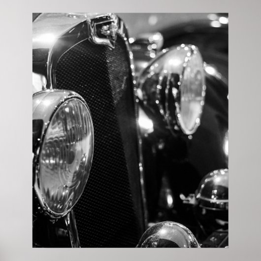 Poster Voiture Classique Ancienne (Devant)