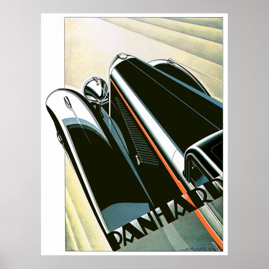 Poster Voiture Classique Panard (Devant)