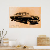 Poster Voiture classique rare Tucker 1948 (Cuisine)
