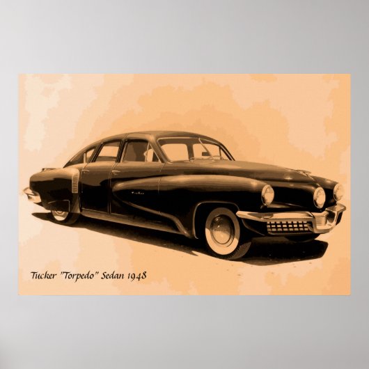 Poster Voiture classique rare Tucker 1948 (Devant)
