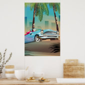 Poster Voiture classique rétro (Cuisine)
