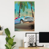 Poster Voiture classique rétro (Bureau à domicile)