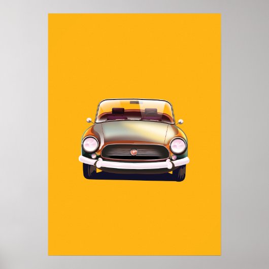 Poster Voiture classique vintage (Devant)