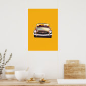 Poster Voiture classique vintage (Cuisine)