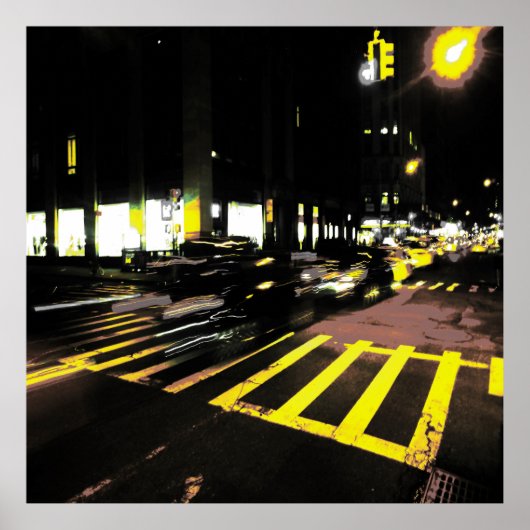 Poster voiture dans la nuit (Devant)