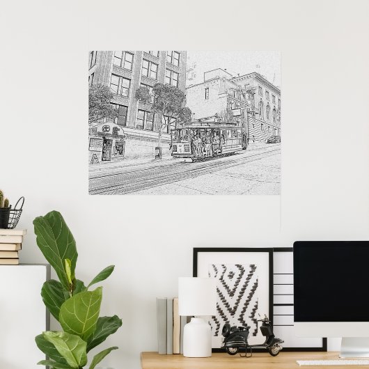 Poster Voiture de câble (Bureau à domicile)