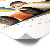 Poster Voiture de course (Coin)
