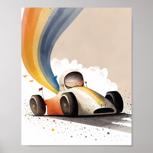 Poster Voiture de course (Devant)