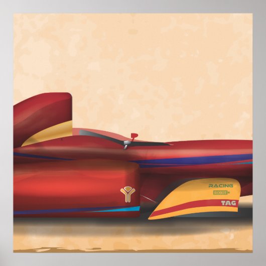 Poster Voiture de course (Devant)
