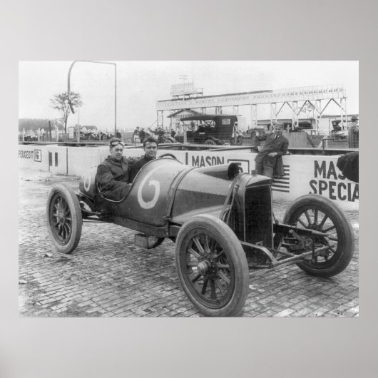 Poster Voiture de course 1913 (Devant)