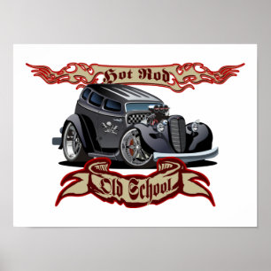 Poster Voiture de dessin