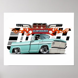 Poster Voiture de dessin
