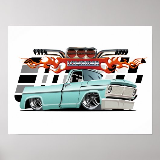Poster Voiture de dessin (Devant)