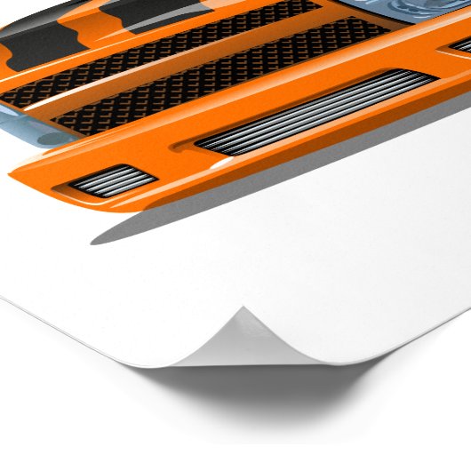 Poster Voiture de dessin (Coin)