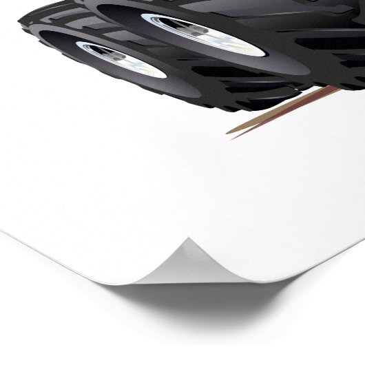 Poster Voiture de dessin (Coin)