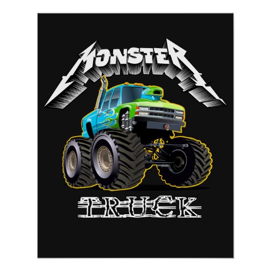 Poster voiture de dessin animé (Devant)