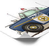 Poster Voiture de police Crusier de police (Coin)