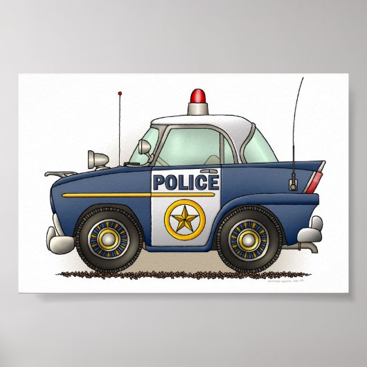 Poster Voiture de police Crusier de police (Devant)