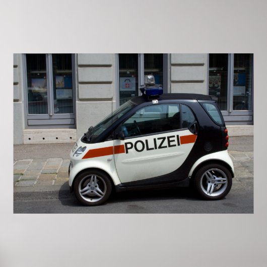 Poster voiture de police intelligente (Devant)