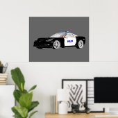 Poster Voiture de police rapide ! ! ! (Bureau à domicile)
