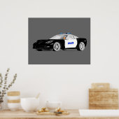 Poster Voiture de police rapide ! ! ! (Cuisine)