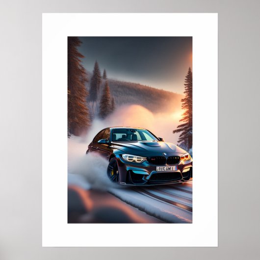 Poster Voiture de sport (Devant)