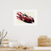 Poster Voiture de sport (Cuisine)