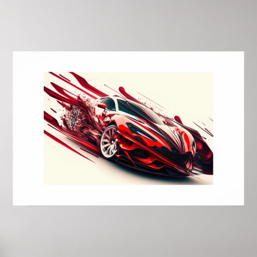 Poster Voiture de sport (Devant)
