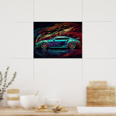Poster Voiture de sport (Cuisine)