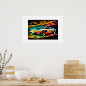 Poster Voiture de sport (Cuisine)