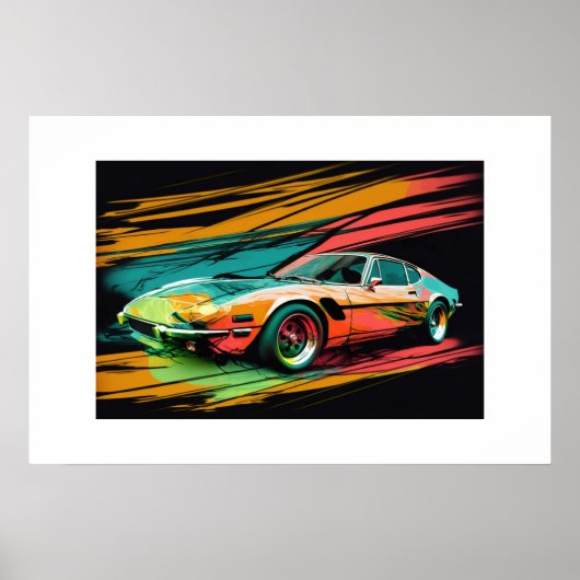 Poster Voiture de sport (Devant)