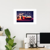 Poster Voiture de sport (Bureau à domicile)