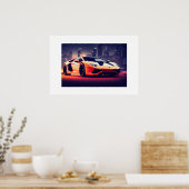 Poster Voiture de sport (Cuisine)