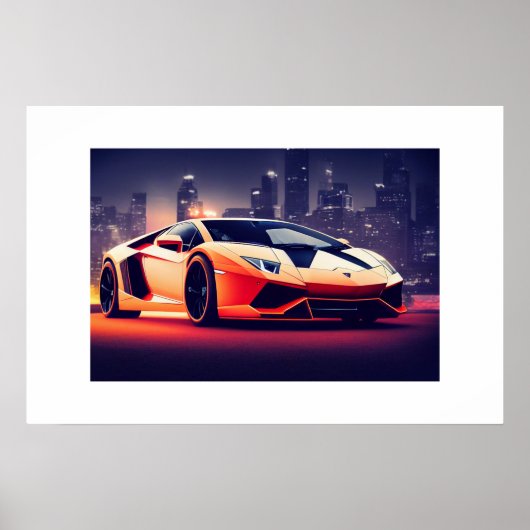 Poster Voiture de sport (Devant)