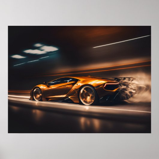 Poster Voiture de sport (Devant)