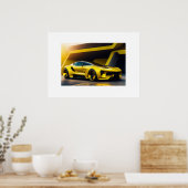 Poster Voiture de sport (Cuisine)