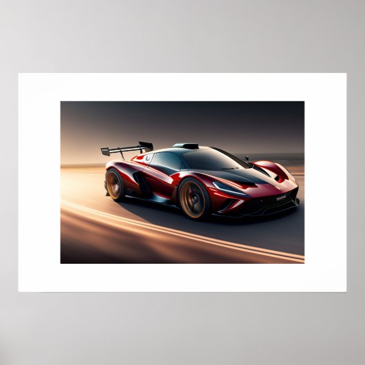 Poster Voiture de sport (Devant)