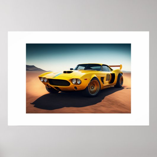 Poster Voiture de sport (Devant)
