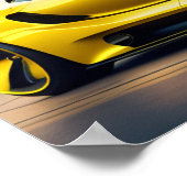 Poster Voiture de sport (Coin)