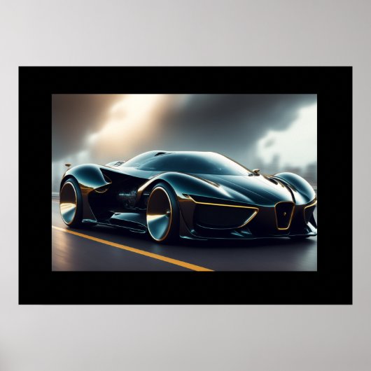 Poster Voiture de sport (Devant)