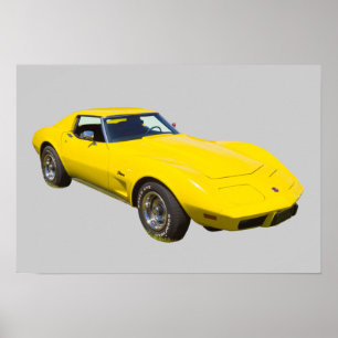 Poster Voiture de sport 1975 de pastenague de Corvette