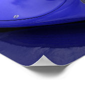 Poster Voiture de sport bleue (Coin)