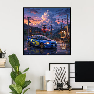Poster Voiture de tourisme Subaru Impreza WRX STI