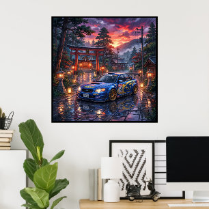 Poster Voiture de tourisme Subaru Legacy