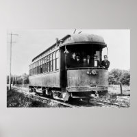 Voiture de trolley vintage